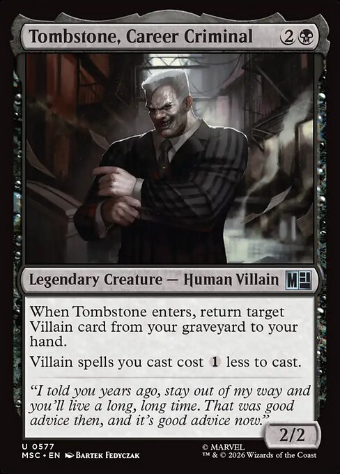 Tombstone, Career Criminal