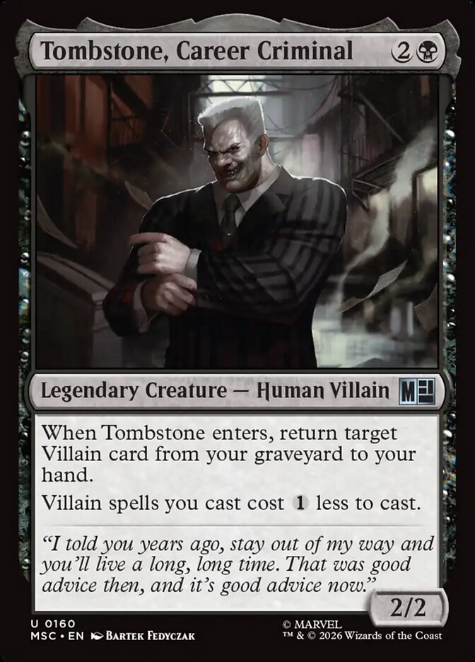 Tombstone, Career Criminal