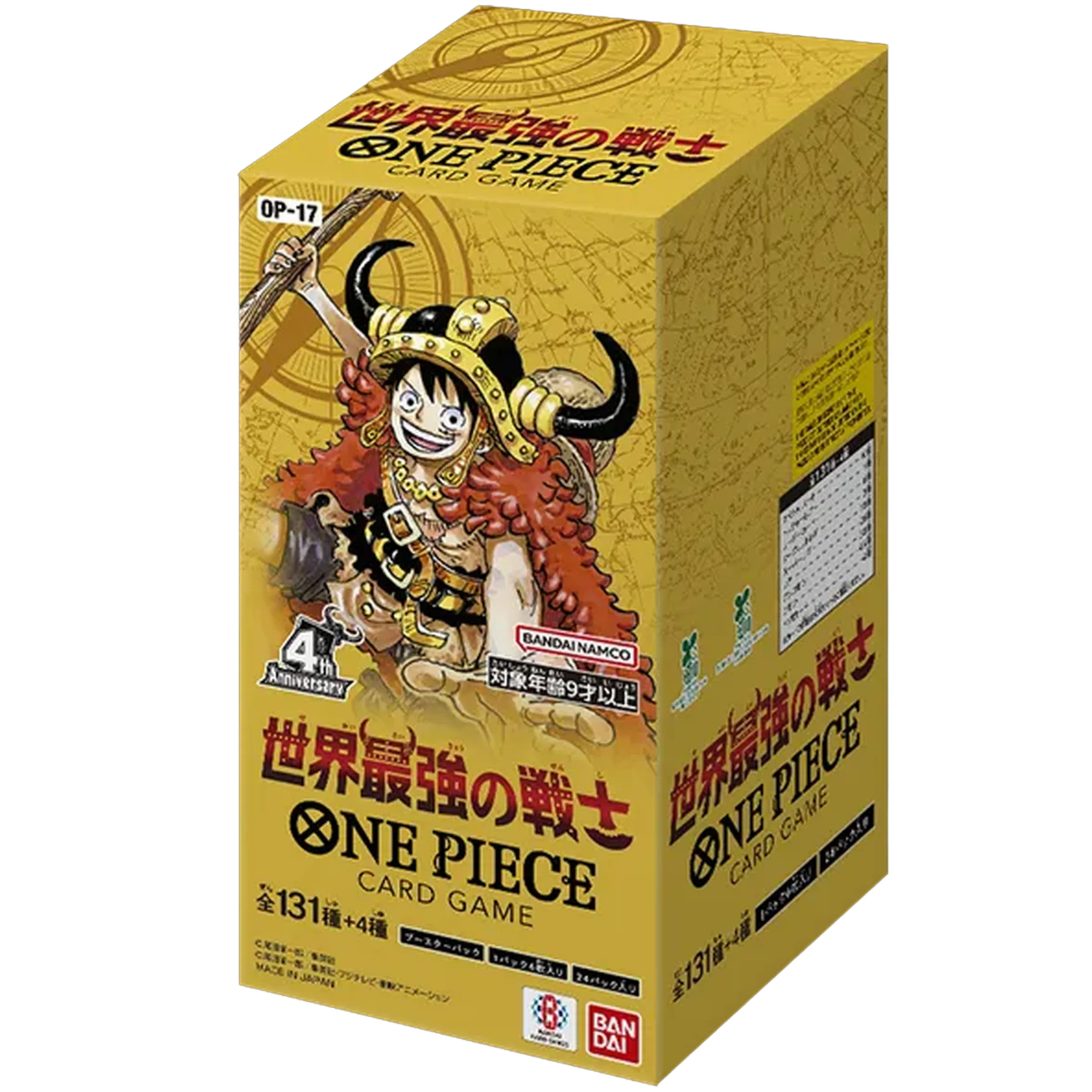 The World's Strongest Warriors (OP17) Booster Box 24 Packs [Japanese]
