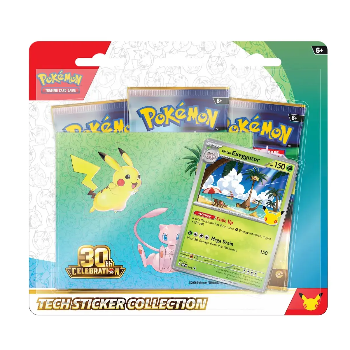 30th Celebration Tech Sticker Collection Alolan Exeggutor
